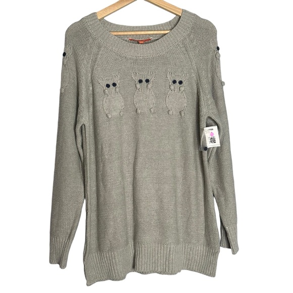 Modcloth Critter Credibility Mouse Sweater in Gray NEW - Picture 2 of 9